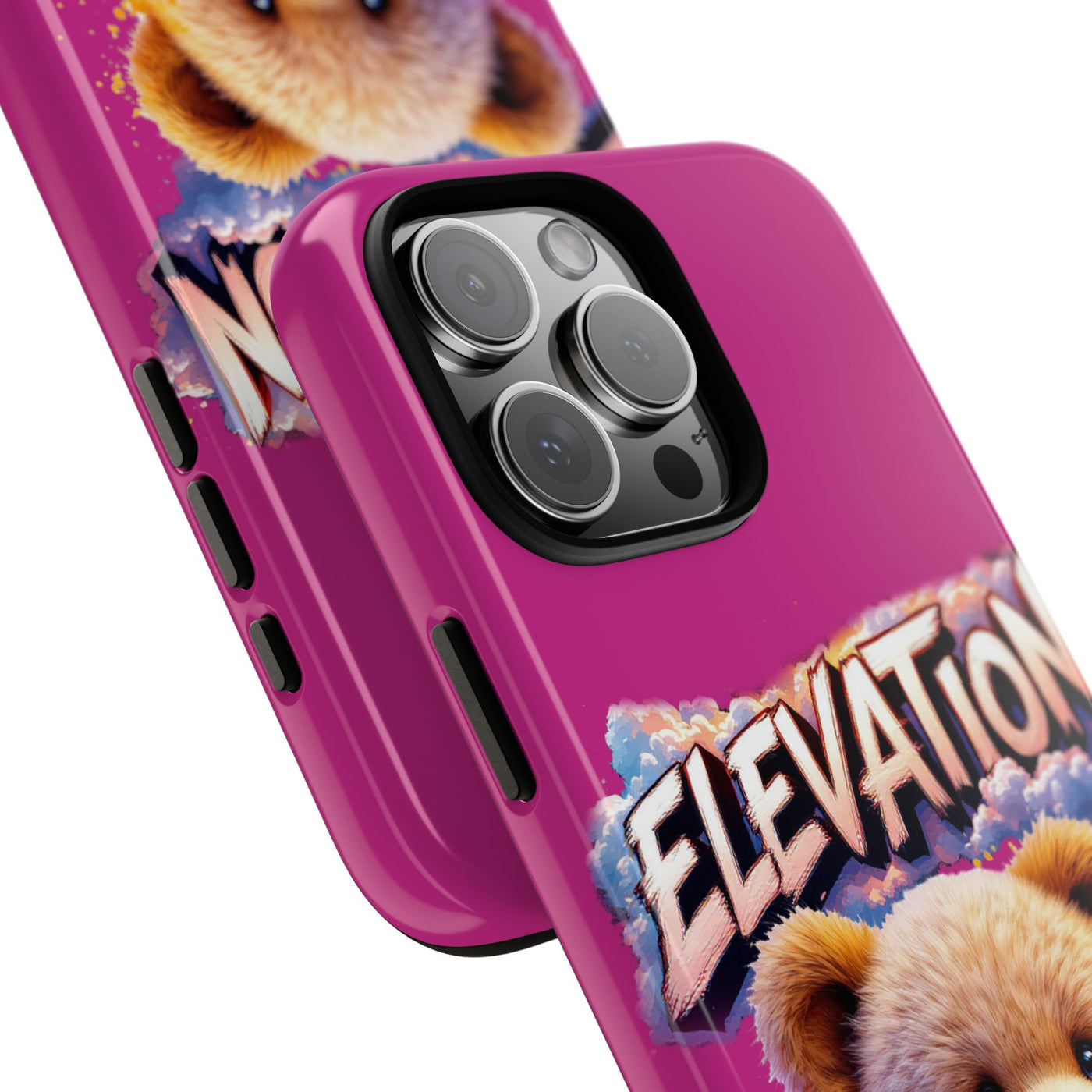 Elevated street drip Bear Pink Phone Case - Tough and Trendy Design