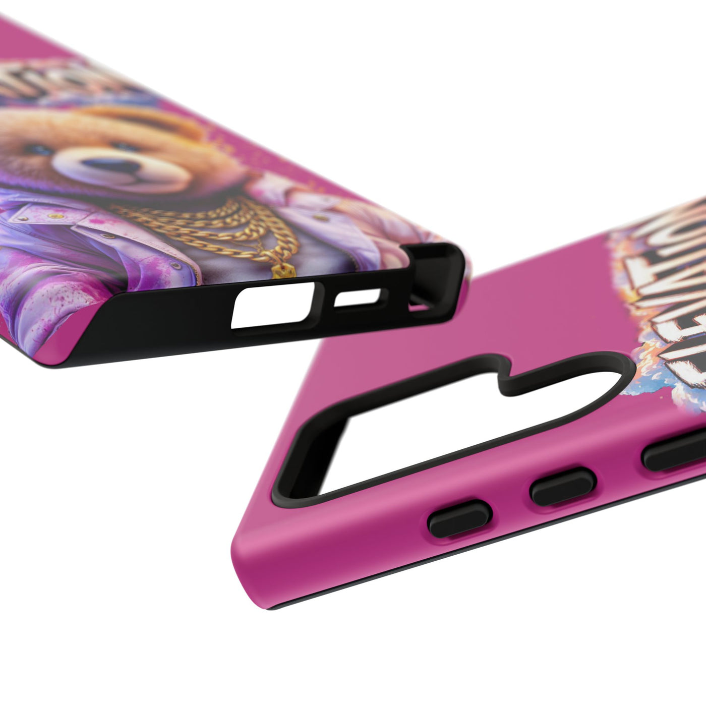 Elevated street drip Bear Pink Phone Case - Tough and Trendy Design