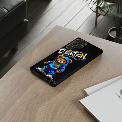 Elevated street drip Bear Black Phone Case - Tough and Trendy Design