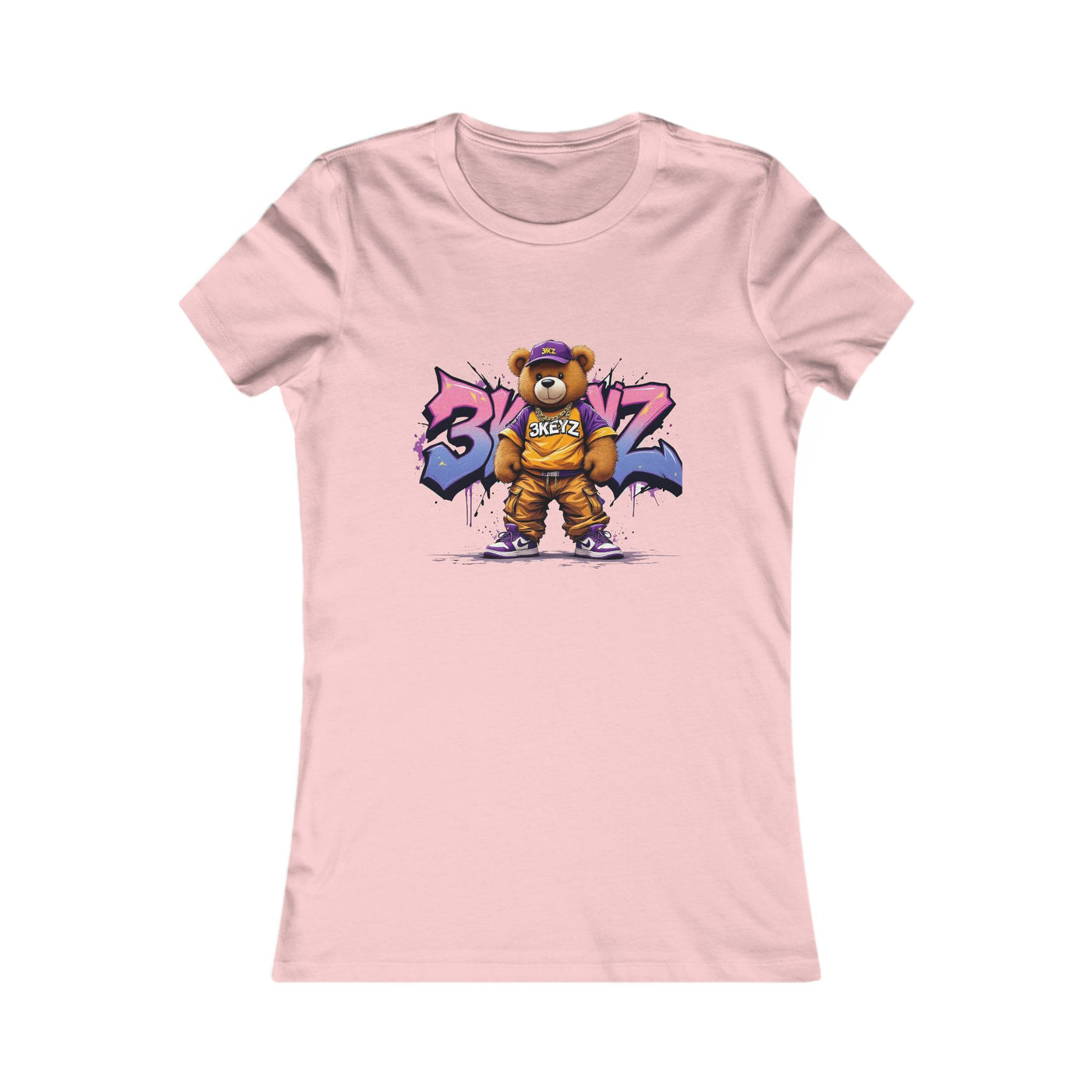 Graffiti Bear Women's Favorite Tee | Urban Style, Casual Fashion, Streetwear Tee, Fun Graphic Shirt, Gift for Trendsetters