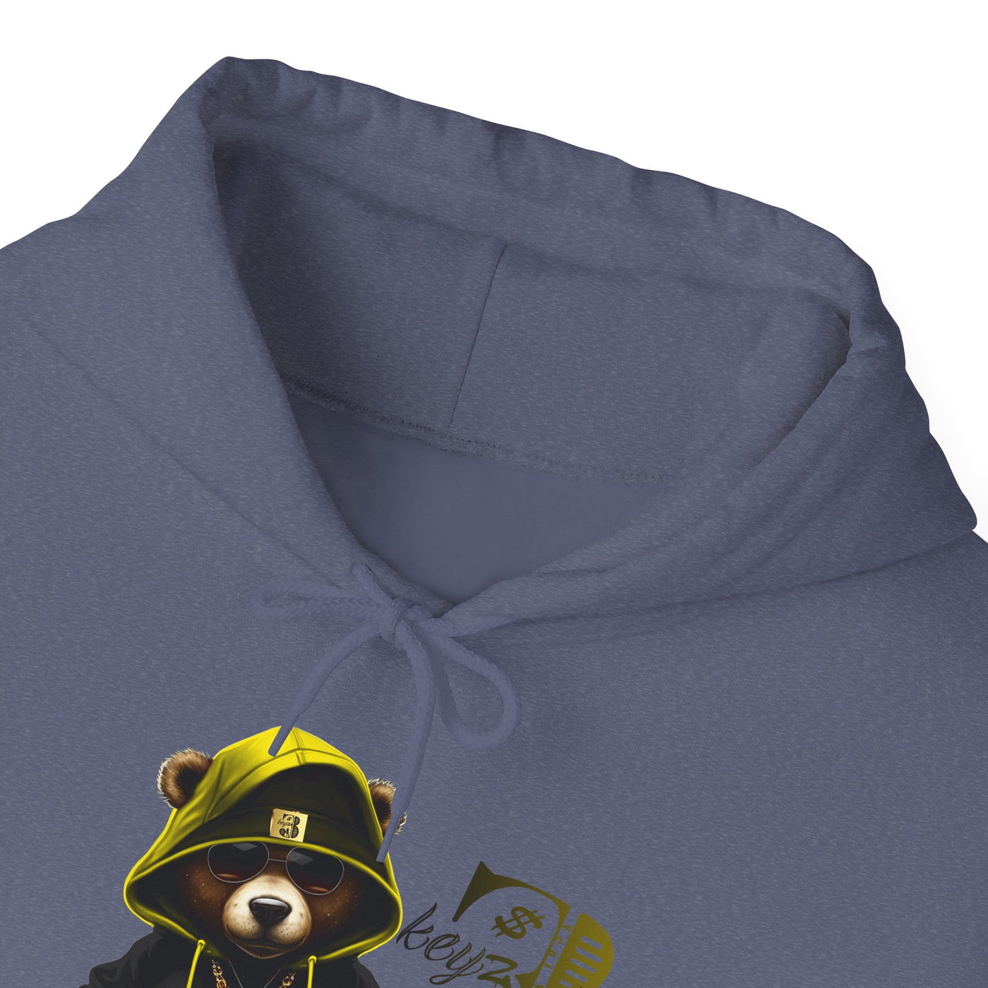 Unisex Hooded Sweatshirt 3keyz OG Teddy Drip Design Yellow