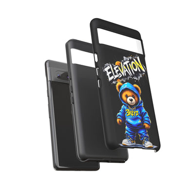 Elevated street drip Bear Black Phone Case - Tough and Trendy Design