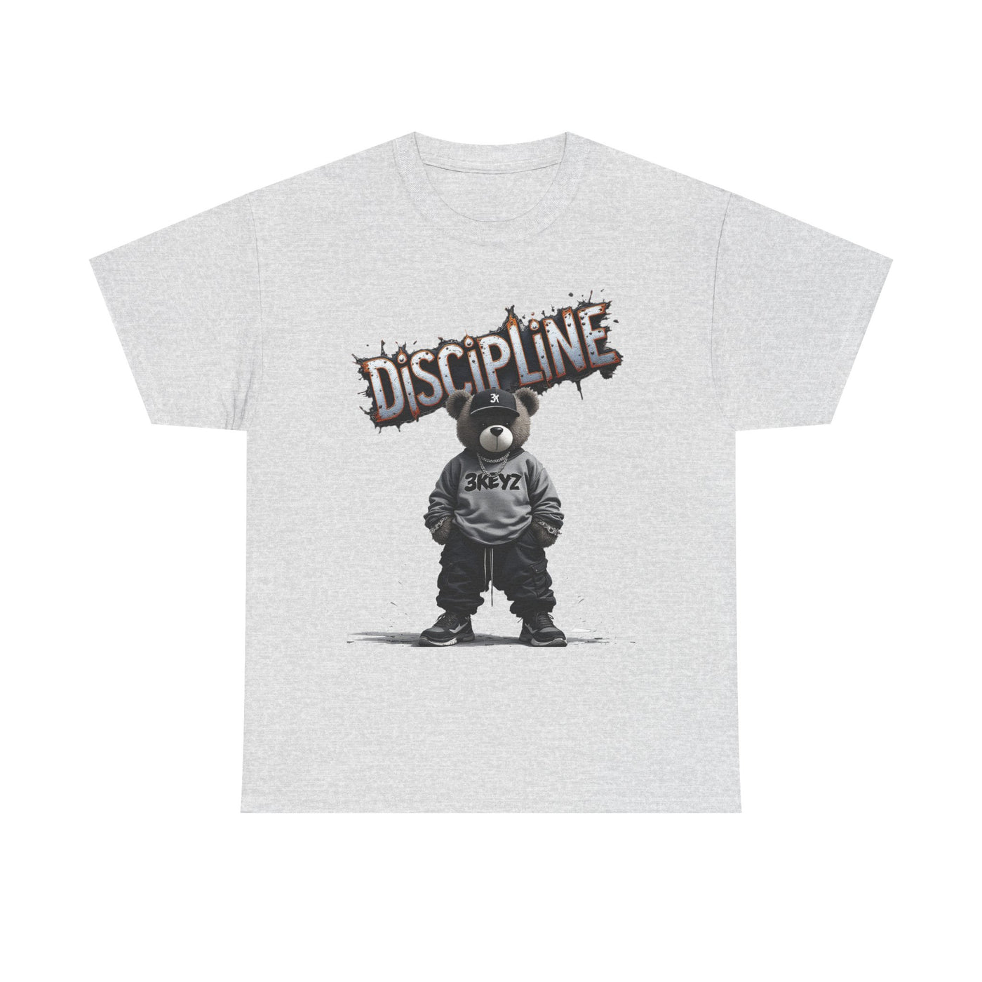 T-Shirt - Discipline Teddy Drip Design - Unisex Heavy Cotton Tee