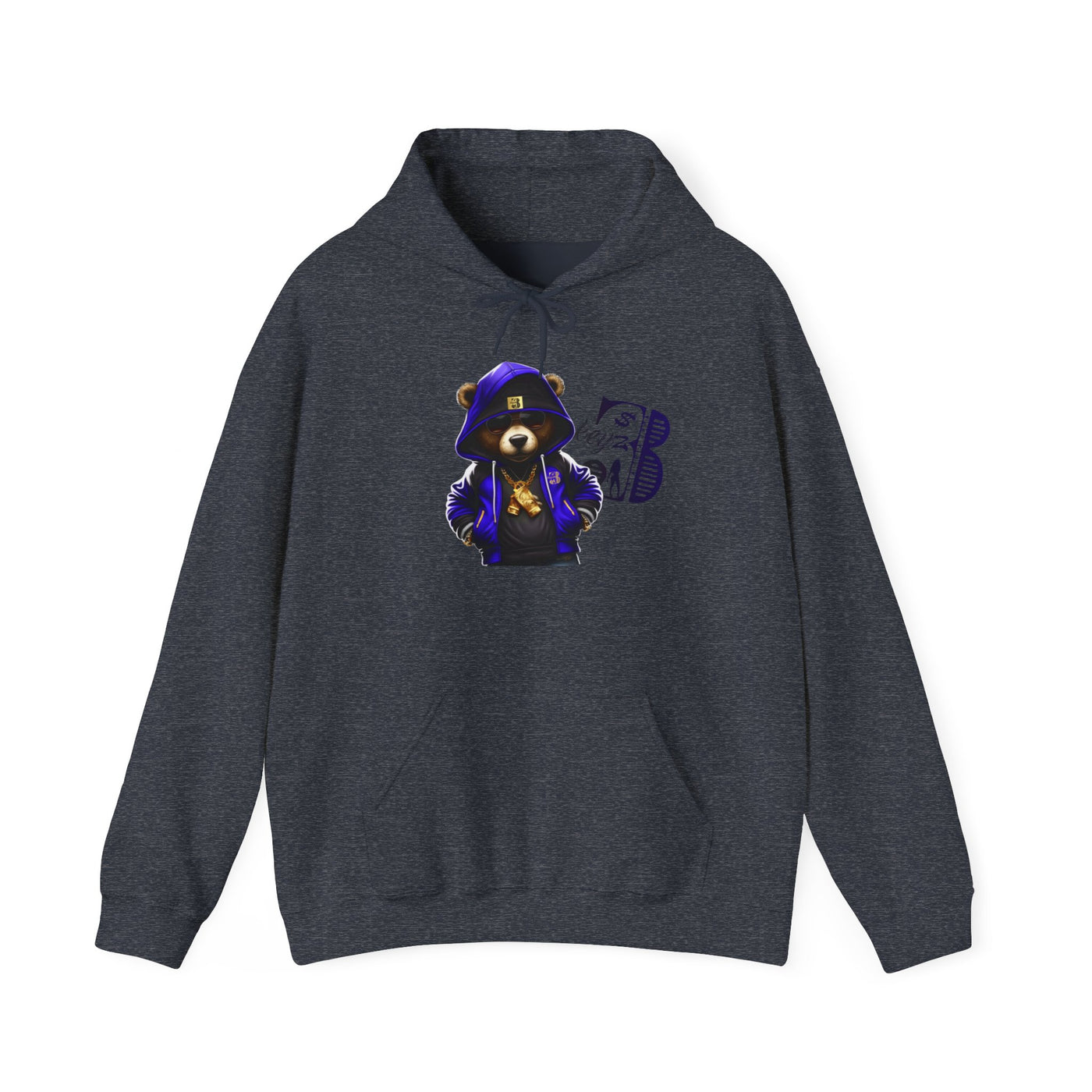 Unisex Hooded Sweatshirt 3keyz OG Teddy Drip Design Blue