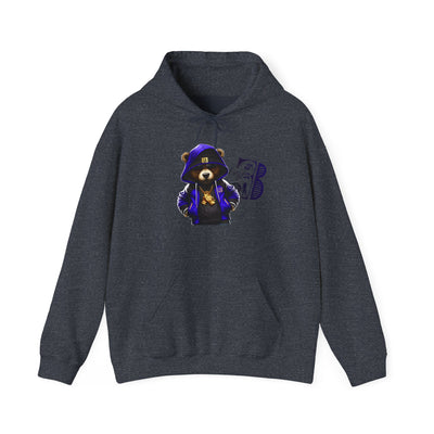 Unisex Hooded Sweatshirt 3keyz OG Teddy Drip Design Blue