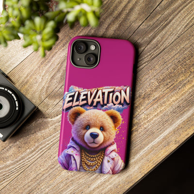 Elevated street drip Bear Pink Phone Case - Tough and Trendy Design