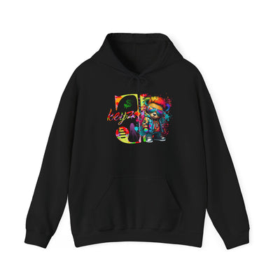 Unisex Hooded Sweatshirt 3keyz OG Teddy Drip Design Paint Splatter