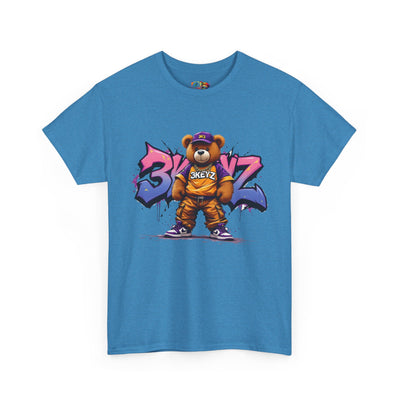 Teddy Drip Unisex Tee in Pink and Purple