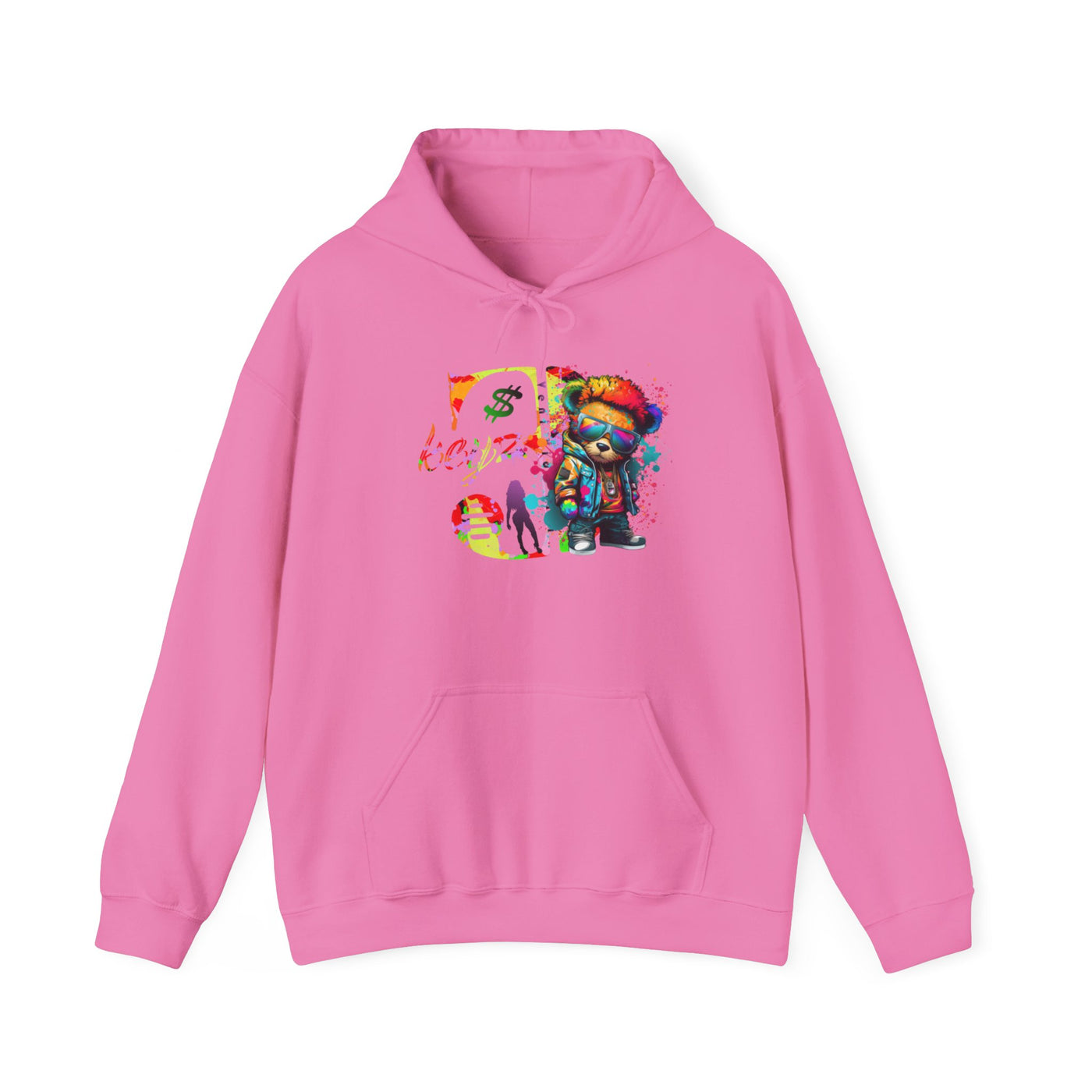 Unisex Hooded Sweatshirt 3keyz OG Teddy Drip Design Paint Splatter