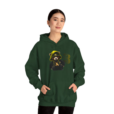 Unisex Hooded Sweatshirt 3keyz OG Teddy Drip Design Yellow