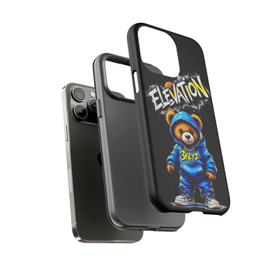Elevated street drip Bear Black Phone Case - Tough and Trendy Design