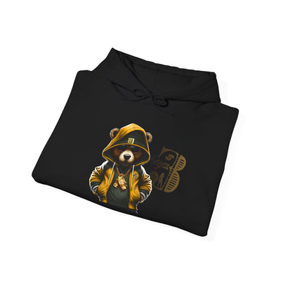 Unisex Hooded Sweatshirt 3keyz OG Teddy Drip Design Gold