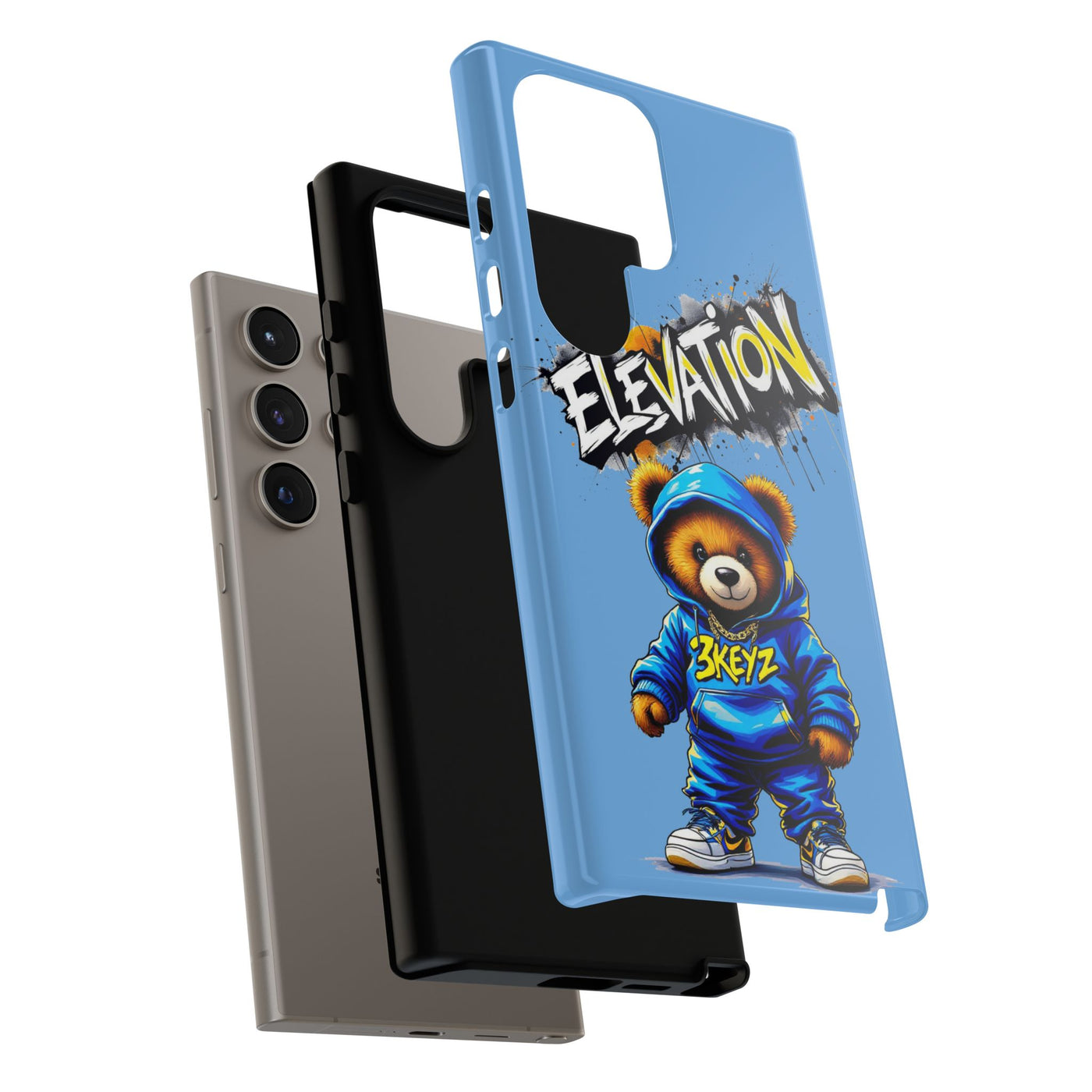 Elevated street drip Bear Phone Case - Tough and Trendy Design