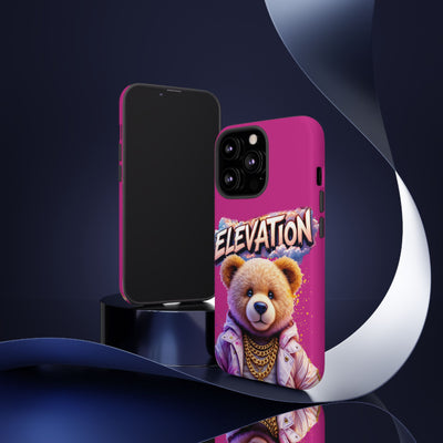 Elevated street drip Bear Pink Phone Case - Tough and Trendy Design