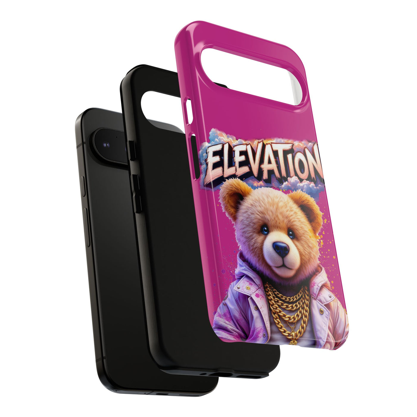 Elevated street drip Bear Pink Phone Case - Tough and Trendy Design