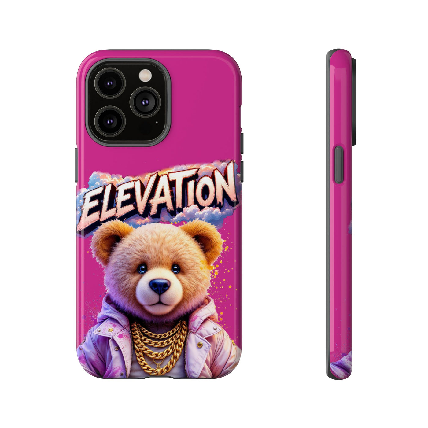 Elevated street drip Bear Pink Phone Case - Tough and Trendy Design