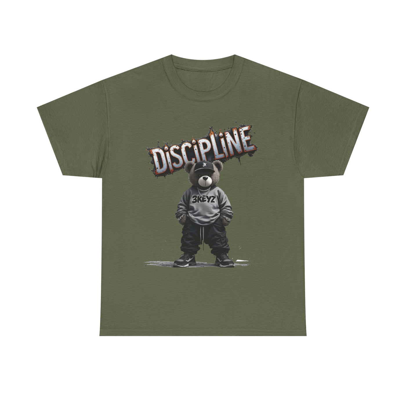 T-Shirt - Discipline Teddy Drip Design - Unisex Heavy Cotton Tee