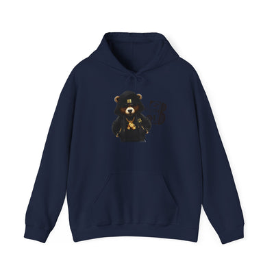 Unisex Hooded Sweatshirt 3keyz OG Teddy Drip Design Black