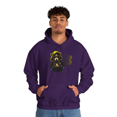 Unisex Hooded Sweatshirt 3keyz OG Teddy Drip Design Yellow