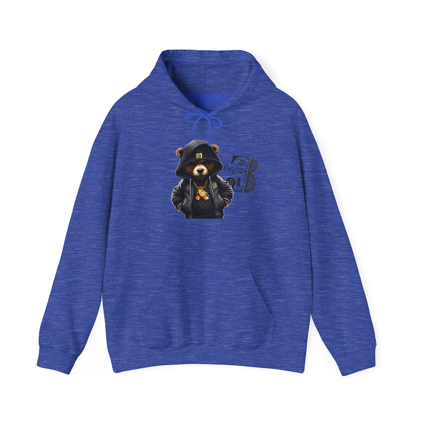 Unisex Hooded Sweatshirt 3keyz OG Teddy Drip Design Grey