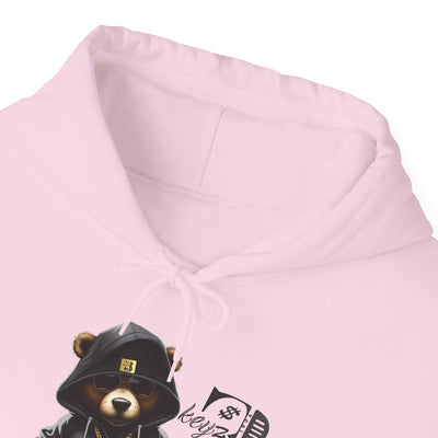 Unisex Hooded Sweatshirt 3keyz OG Teddy Drip Design Grey