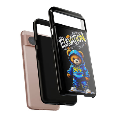 Elevated street drip Bear Black Phone Case - Tough and Trendy Design