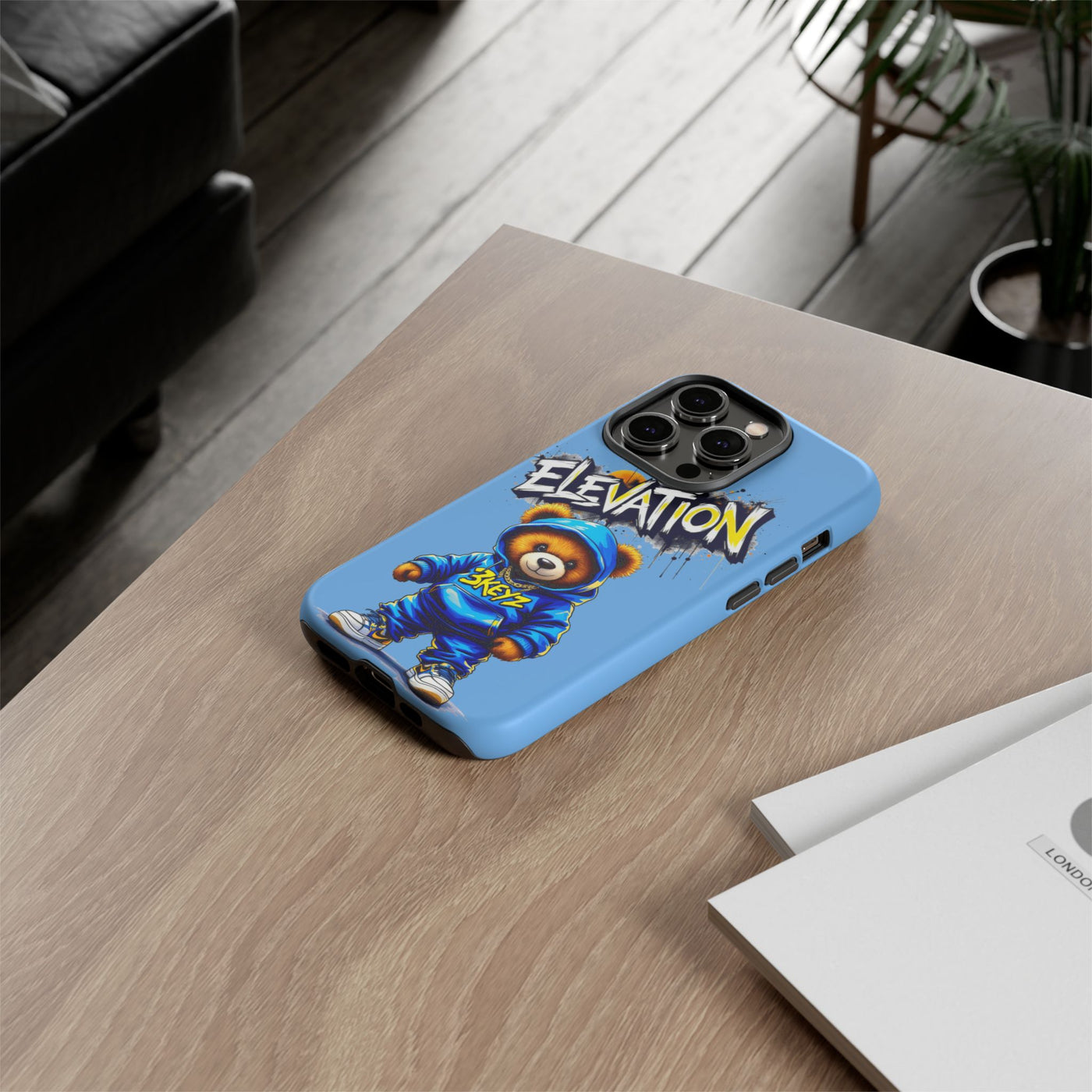 Elevated street drip Bear Phone Case - Tough and Trendy Design