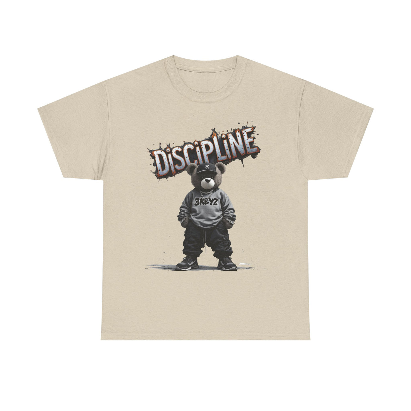 T-Shirt - Discipline Teddy Drip Design - Unisex Heavy Cotton Tee