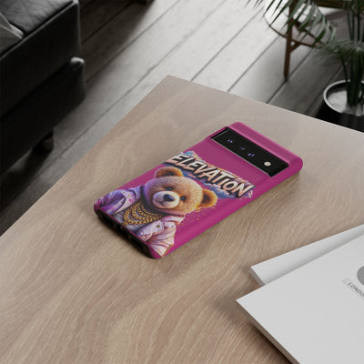 Elevated street drip Bear Pink Phone Case - Tough and Trendy Design
