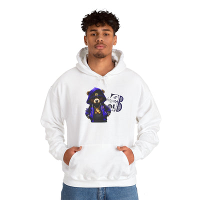 Unisex Hooded Sweatshirt 3keyz OG Teddy Drip Design Blue