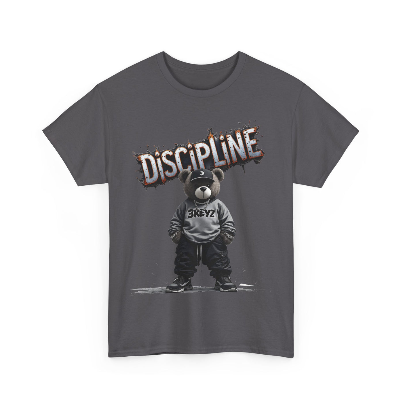 T-Shirt - Discipline Teddy Drip Design - Unisex Heavy Cotton Tee