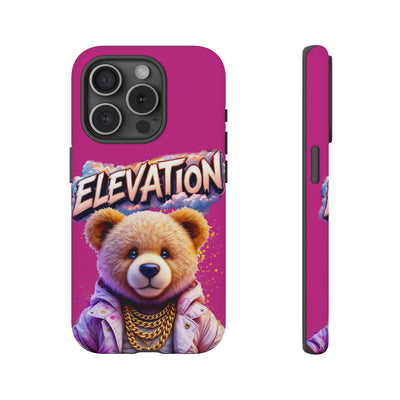 Elevated street drip Bear Pink Phone Case - Tough and Trendy Design