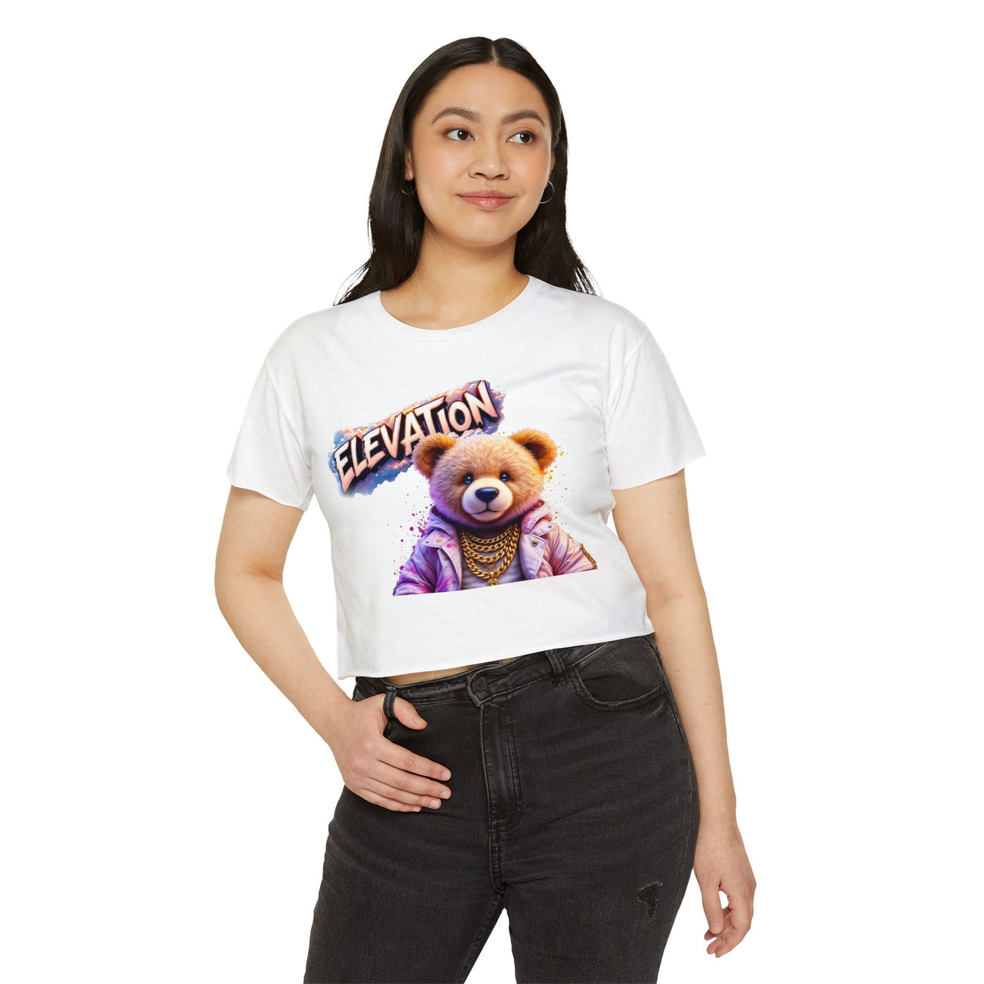 Crop Top - Elevation Pinky Bear