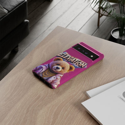 Elevated street drip Bear Pink Phone Case - Tough and Trendy Design