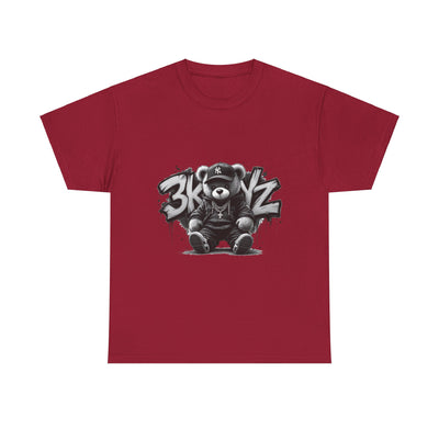 T-Shirt - 3keyz Teddy Drip B/W Unisex Heavy Cotton Tee