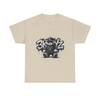 T-Shirt - 3keyz Teddy Drip B/W Unisex Heavy Cotton Tee