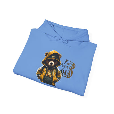 Unisex Hooded Sweatshirt 3keyz OG Teddy Drip Design Gold