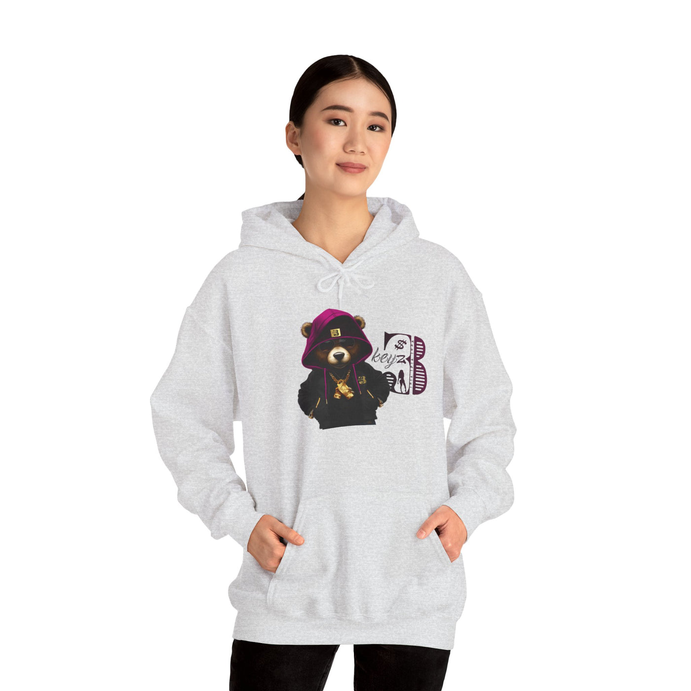 Unisex Hooded Sweatshirt 3keyz OG Teddy Drip Design Purple