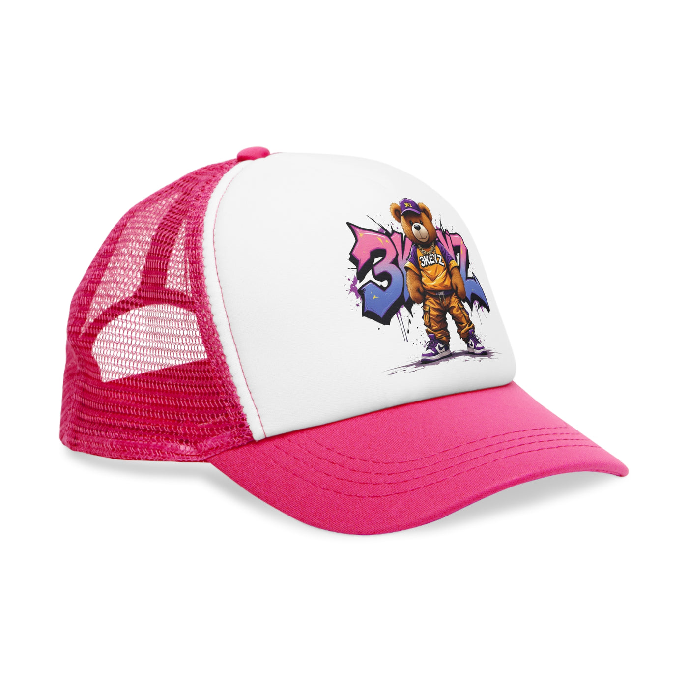 Mesh Cap 3keyz Pink Drip Hat