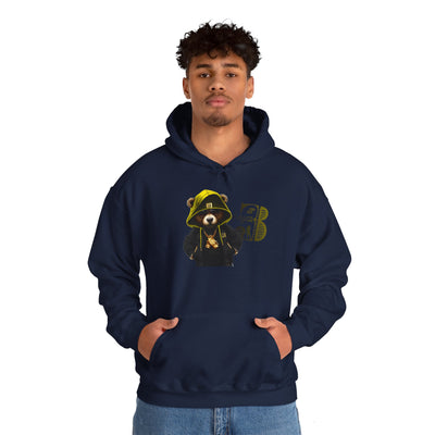 Unisex Hooded Sweatshirt 3keyz OG Teddy Drip Design Yellow