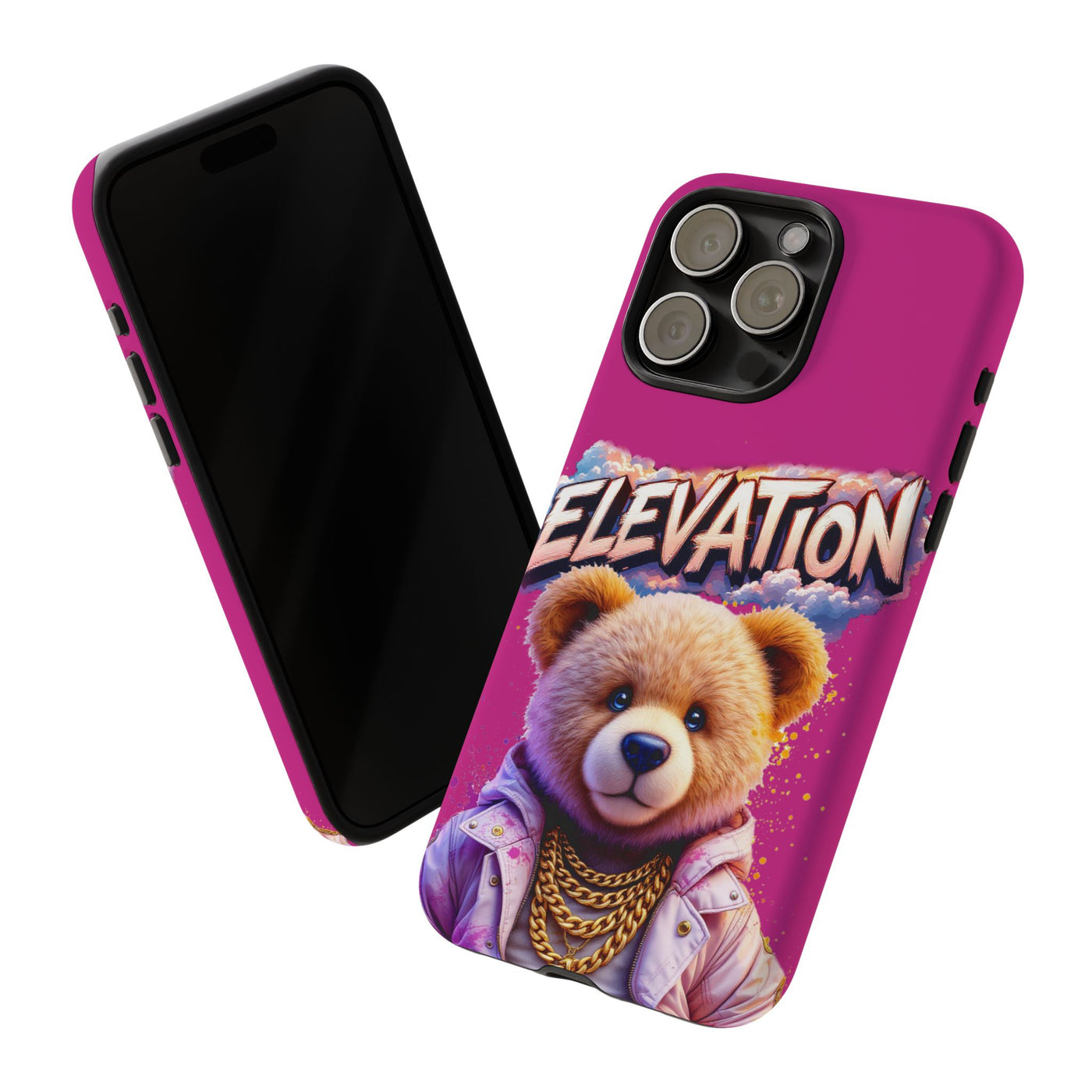 Elevated street drip Bear Pink Phone Case - Tough and Trendy Design