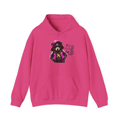 Unisex Hooded Sweatshirt 3keyz OG Teddy Drip Design Pinky