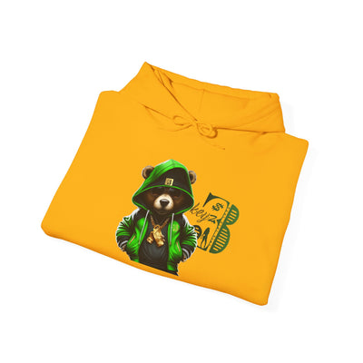 Unisex Hooded Sweatshirt 3keyz OG Teddy Drip Design Lime