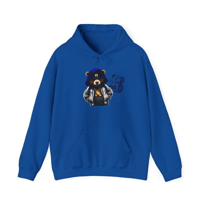 Unisex Hooded Sweatshirt 3keyz OG Teddy Drip Design Blue/Grey