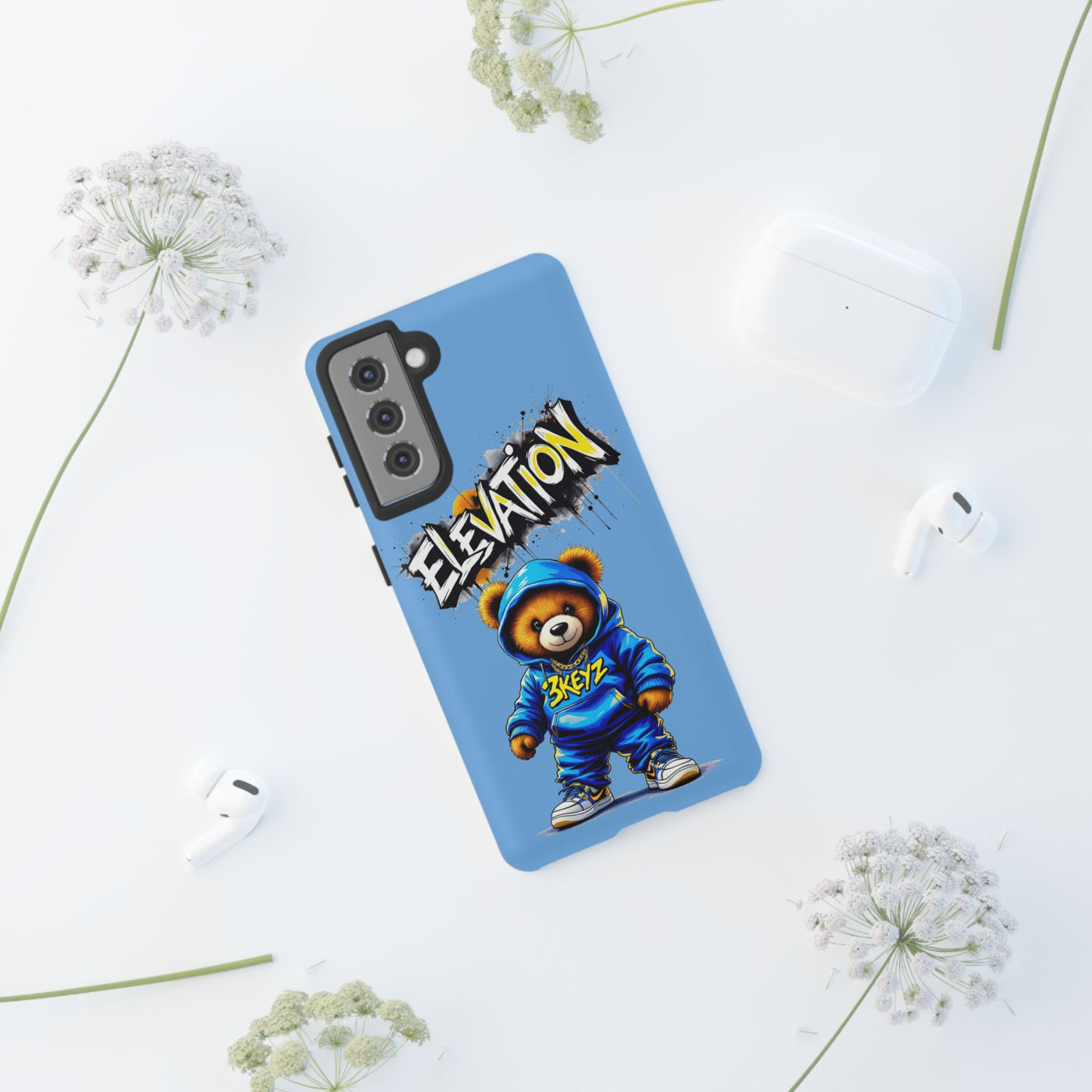 Elevated street drip Bear Phone Case - Tough and Trendy Design