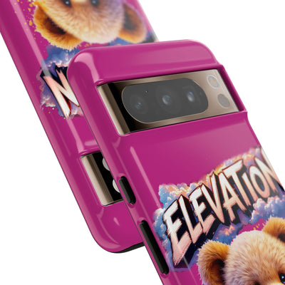 Elevated street drip Bear Pink Phone Case - Tough and Trendy Design