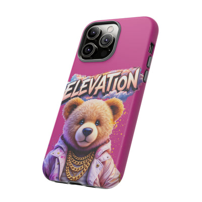 Elevated street drip Bear Pink Phone Case - Tough and Trendy Design