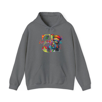 Unisex Hooded Sweatshirt 3keyz OG Teddy Drip Design Paint Splatter