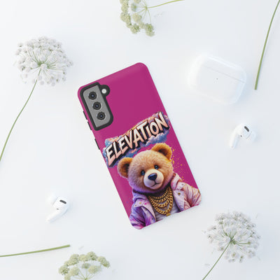 Elevated street drip Bear Pink Phone Case - Tough and Trendy Design