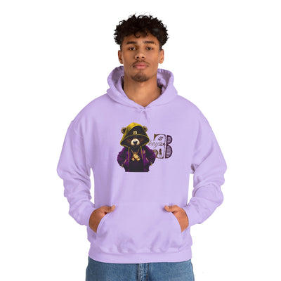 Unisex Hooded Sweatshirt 3keyz OG Teddy Drip Design Purple/Gold